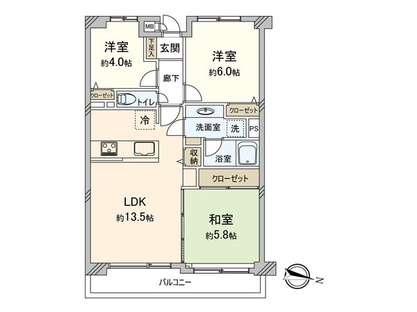 三ツ沢上町パークホームズ弐番館 間取図(平面図) 三ツ沢上町パークホームズ弐番館 間取図(平面図)