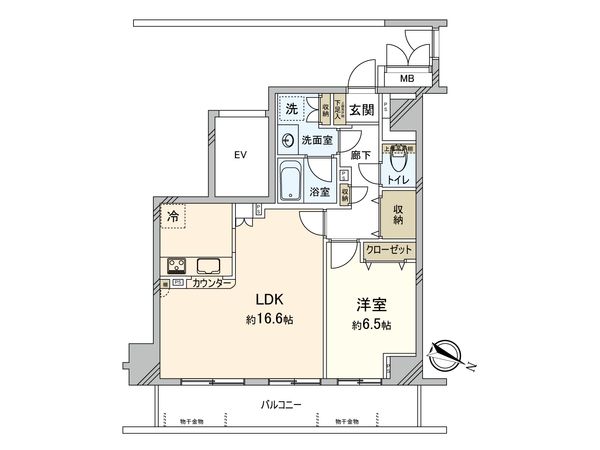 公園通り 壱番館 間取図(平面図)