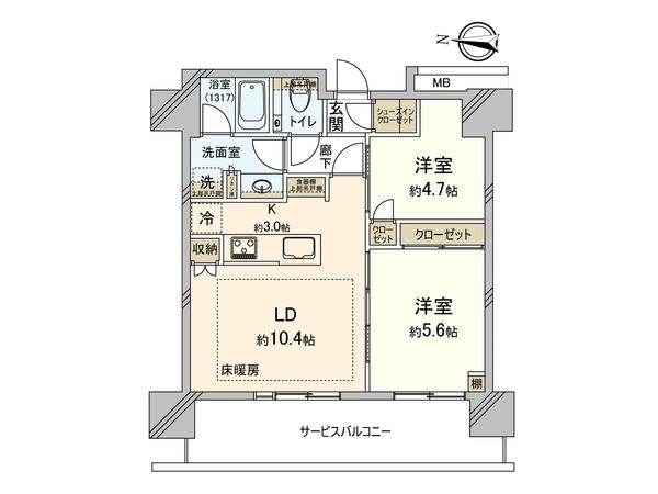 THE YOKOHAMA FRONT TOWER 間取図(平面図)
