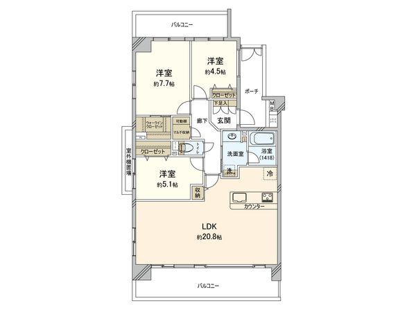 シティウインズパークフロント 間取図(平面図) シティウインズパークフロント 間取図(平面図)