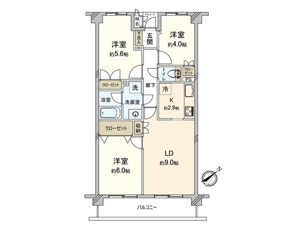 藤和ライブタウン横浜神大寺 間取図(平面図) 藤和ライブタウン横浜神大寺 間取図(平面図)