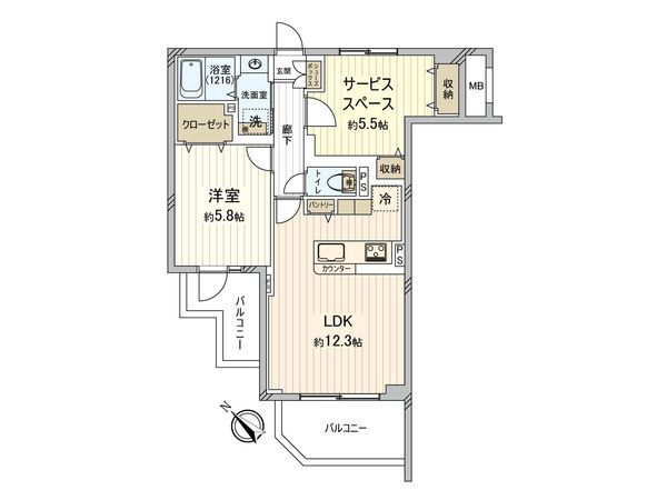 グランフォーリア横浜反町 間取図(平面図) グランフォーリア横浜反町 間取図(平面図)
