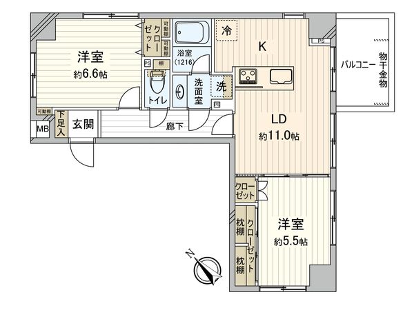 アシェール大通り公園 間取図(平面図) 間取図(平面図)