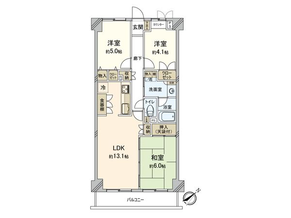 エンゼルハイム蒔田第2 間取図(平面図) エンゼルハイム蒔田第2 間取図(平面図)