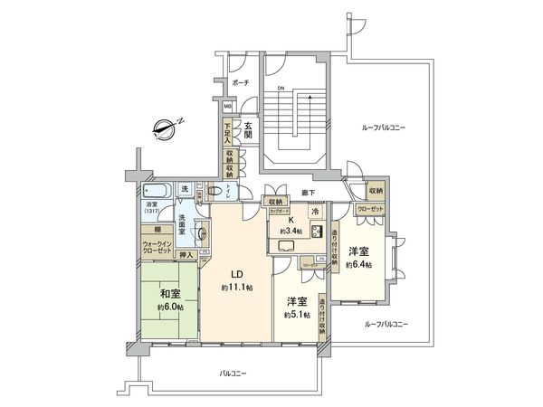 パークシティ横濱B棟 間取図(平面図) パークシティ横濱B棟 間取図(平面図)