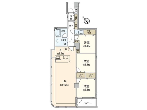 ストークタワー大通り公園Ⅲ 間取図(平面図) ストークタワー大通り公園Ⅲ 間取図(平面図)