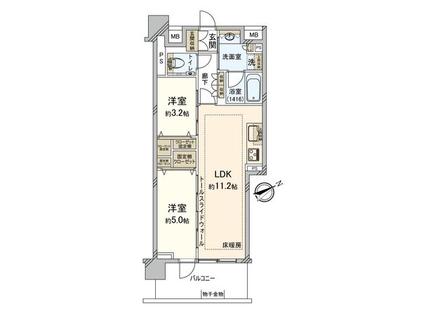 イニシア横浜天王町 間取図(平面図) イニシア横浜天王町 間取図(平面図)