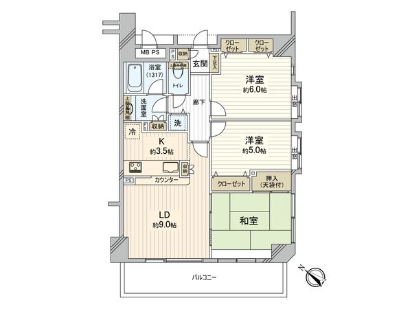 ラディエンス関内南 間取図(平面図) ラディエンス関内南 間取図(平面図)