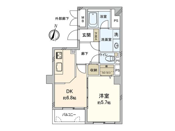 コスモ横浜ル・オーレ 間取図(平面図)