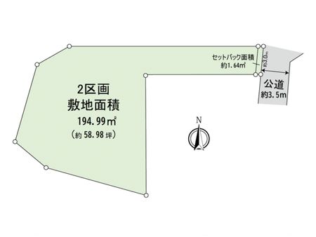 新橋町(土地)2区画 地形図
