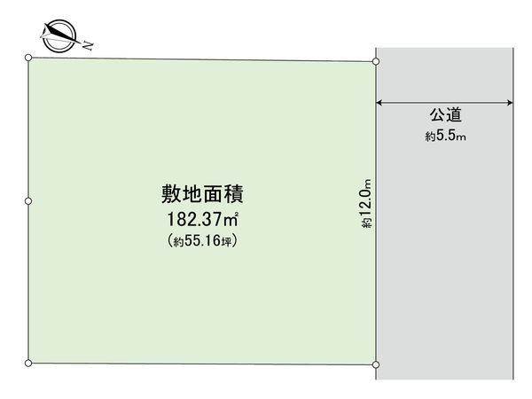 西が岡1丁目(土地) 区画図