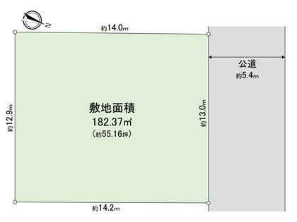 西が岡1丁目(土地) 区画図