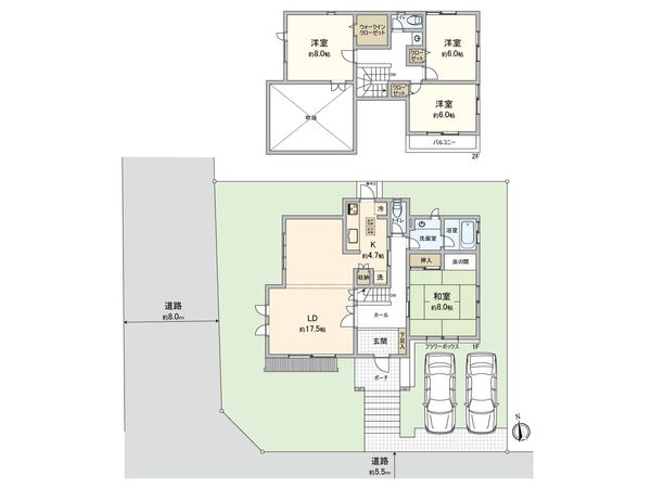 領家3丁目 戸建 間取図(平面図)