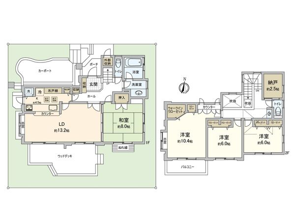 緑園3丁目 戸建 間取図(平面図)