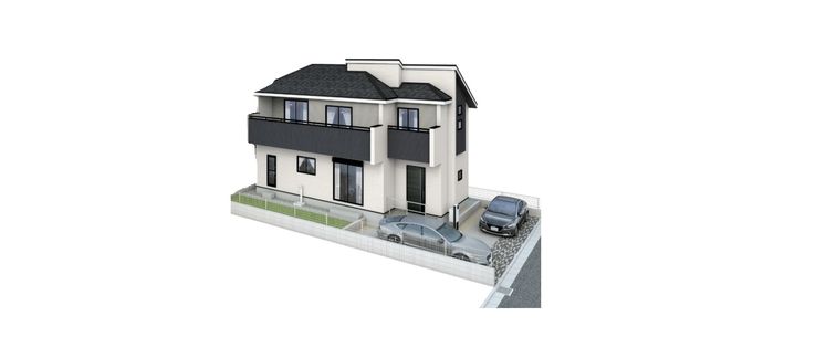 緑園7丁目 新築戸建 1号棟 外観パース図