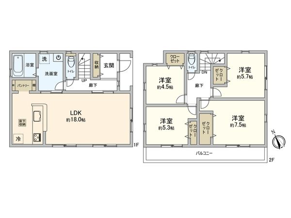 上飯田町(新築戸建) 間取図(平面図)