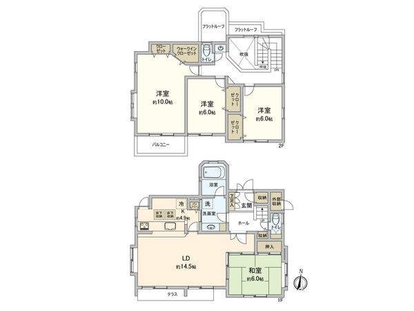 緑園3丁目(戸建) 間取図(平面図) 緑園3丁目(戸建) 間取図(平面図)