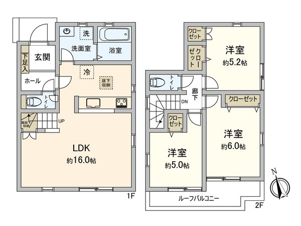 和泉中央南2丁目(新築戸建) 間取図(平面図) 和泉中央南2丁目(新築戸建) 間取図(平面図)