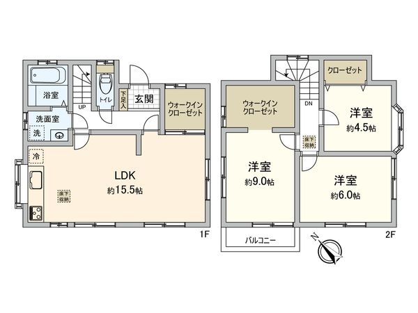 岡津町(戸建) 間取図(平面図)