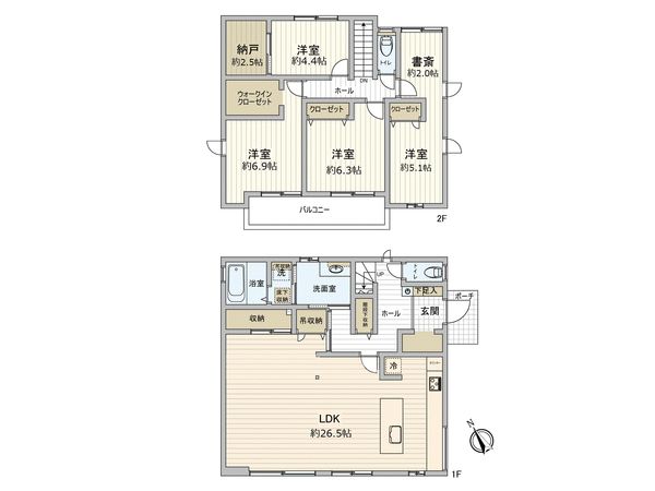 緑園5丁目(戸建) 間取図(平面図)