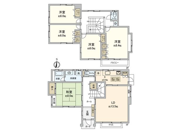緑園2丁目(戸建) 間取図(平面図) 緑園2丁目(戸建) 間取図(平面図)