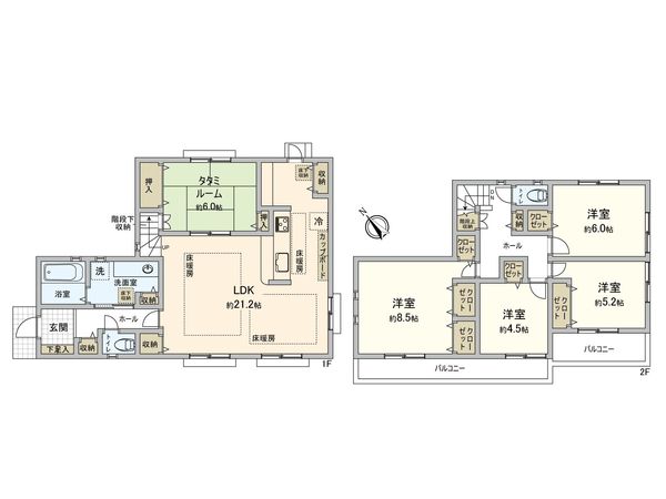 新橋町(戸建) 間取図(平面図) 新橋町(戸建) 間取図(平面図)