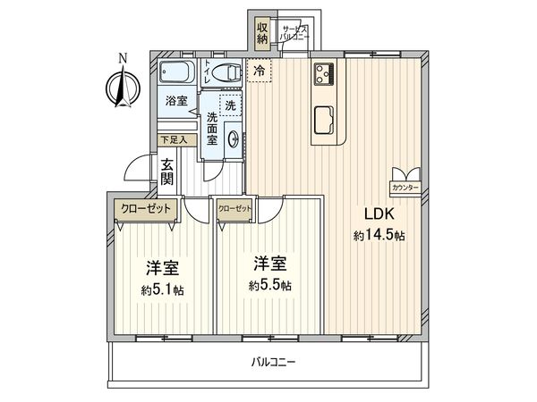 グリーンハイムいずみ野 23号棟 間取図(平面図) 間取図(平面図)
