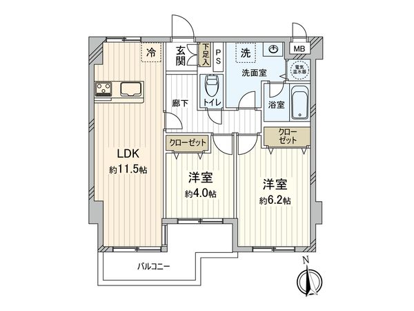 ライオンズマンション戸塚 間取図(平面図)