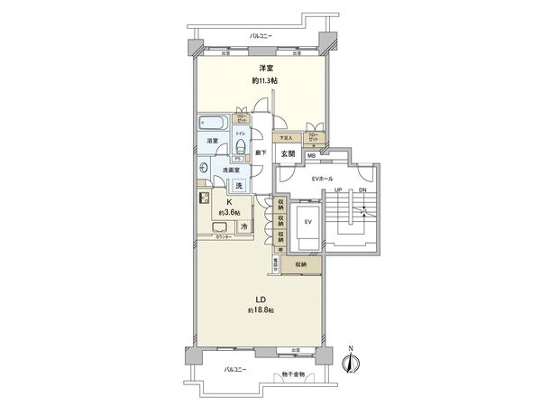サン・ステージ緑園都市 西の街 3番館 間取図(平面図) サン・ステージ緑園都市 西の街 3番館 間取図(平面図)