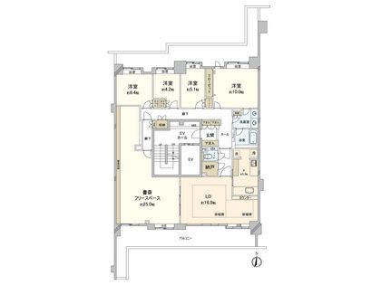サン・ステージ緑園都市東の街 2番館 間取図(平面図)
