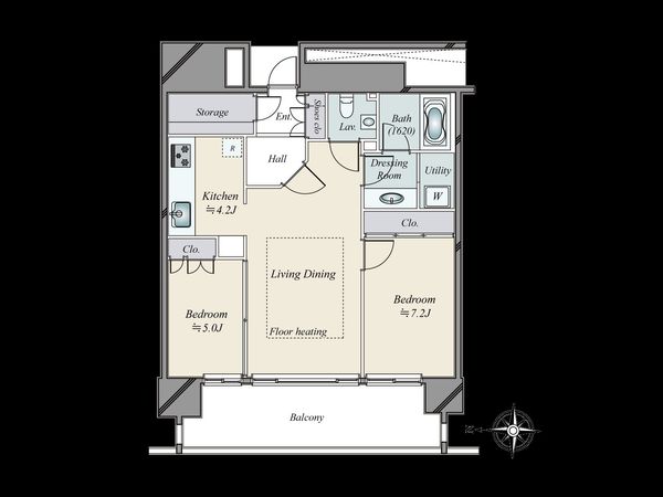 M.M.TOWERS the East 間取図(平面図)