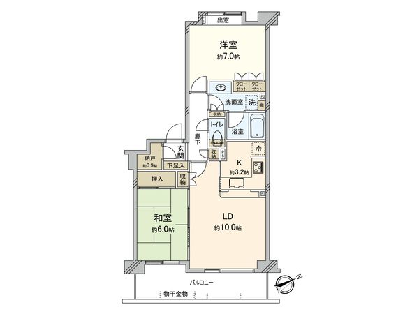 ステージ山手台サウス三番館 間取図(平面図) ステージ山手台サウス三番館 間取図(平面図)