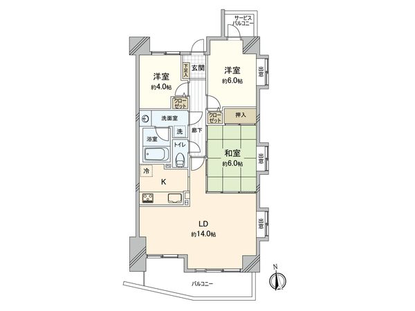 ナイスアーバン横濱和泉町 間取図(平面図) ナイスアーバン横濱和泉町 間取図(平面図)