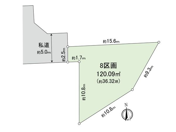 藤沢市本藤沢2丁目 土地 8区画 区画図 藤沢市本藤沢2丁目 土地 8区画 区画図