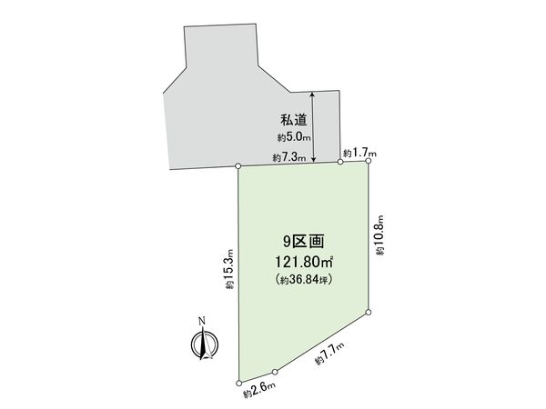 藤沢市本藤沢2丁目 土地 9区画 区画図 藤沢市本藤沢2丁目 土地 9区画 区画図
