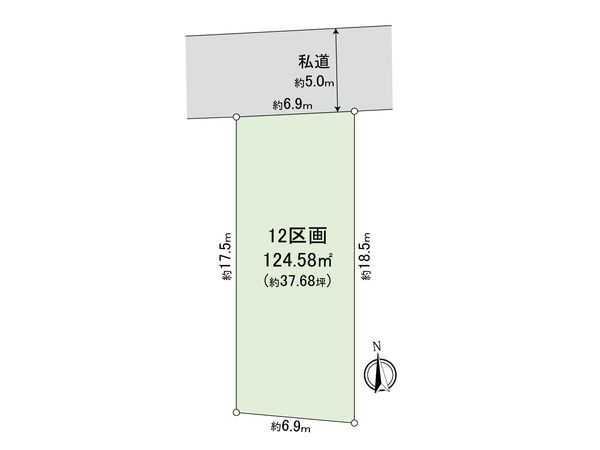 藤沢市本藤沢2丁目 土地 12区画 区画図 藤沢市本藤沢2丁目 土地 12区画 区画図