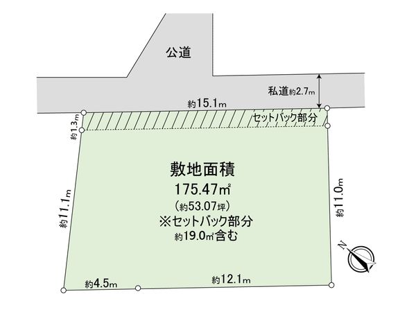 藤沢市鵠沼海岸3丁目 土地 区画図 藤沢市鵠沼海岸3丁目 土地 区画図