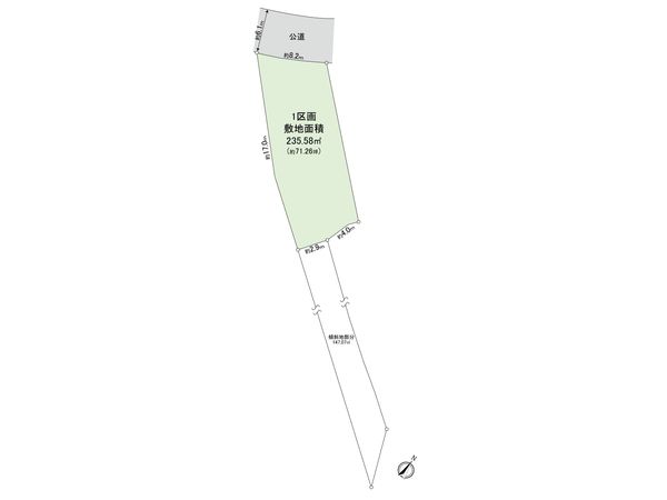 鎌倉市玉縄2丁目 土地 1区画 区画図 鎌倉市玉縄2丁目 土地 1区画 区画図