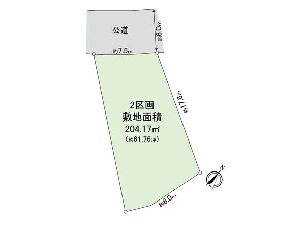 鎌倉市玉縄2丁目 土地 2区画 区画図 鎌倉市玉縄2丁目 土地 2区画 区画図