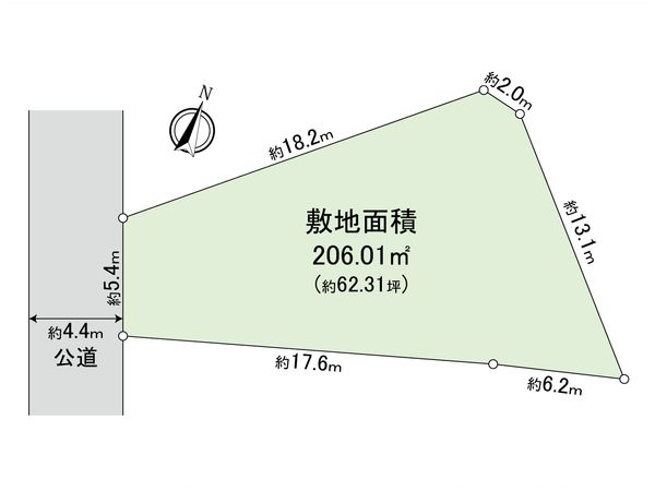藤沢市鵠沼桜が岡3丁目 土地 区画図