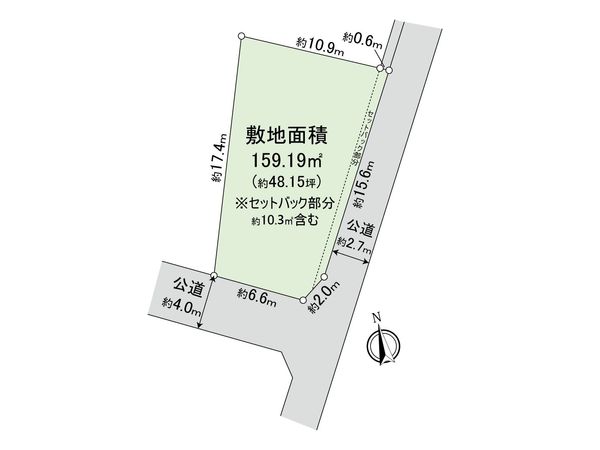 藤沢市鵠沼海岸5丁目 土地 区画図 藤沢市鵠沼海岸5丁目 土地 区画図