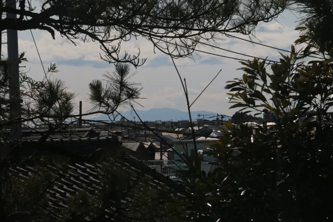 既存建物より大島を望む（季節・天候による）（2026年1月撮影）