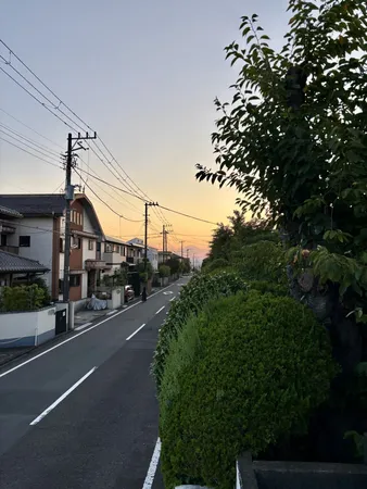 【車庫屋根上からの眺望】