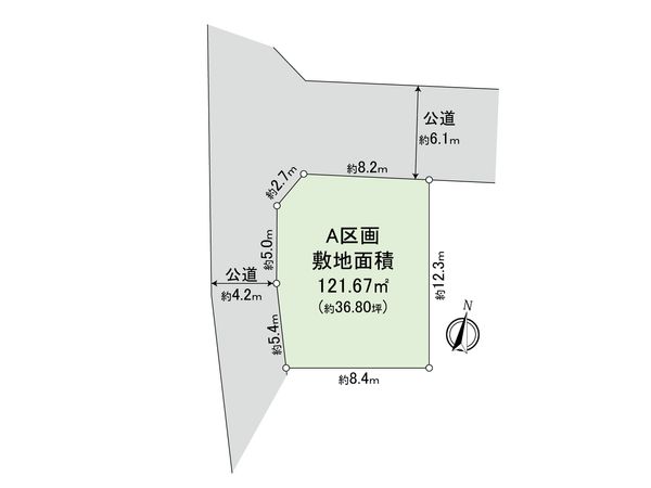 藤沢市本藤沢3丁目 土地 A区画 区画図 藤沢市本藤沢3丁目 土地 A区画 区画図