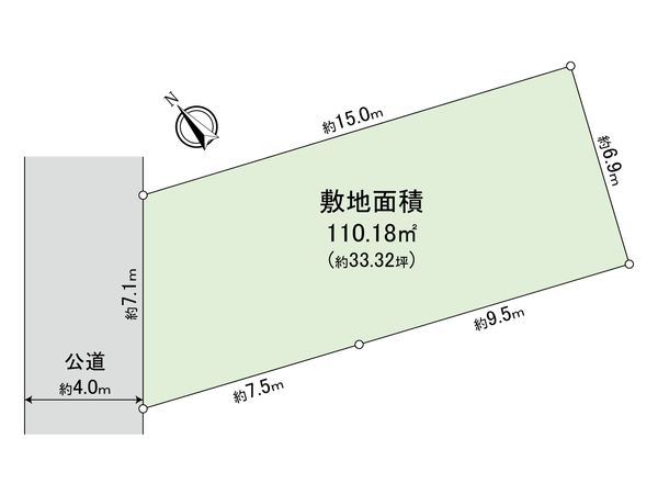 藤沢市鵠沼桜が岡4丁目 土地 区画図 藤沢市鵠沼桜が岡4丁目 土地 区画図