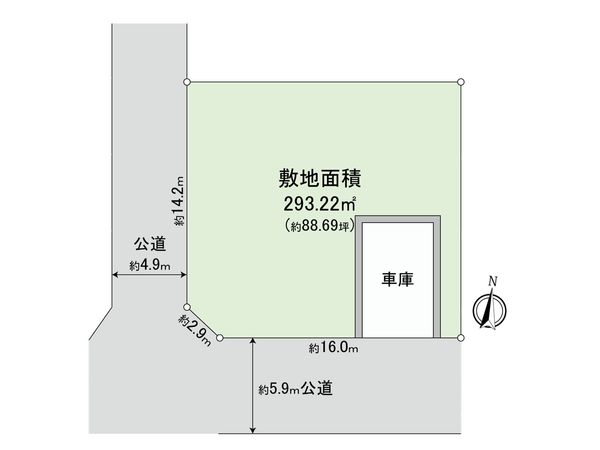 鎌倉市西鎌倉1丁目 土地 区画図 鎌倉市西鎌倉1丁目 土地 区画図