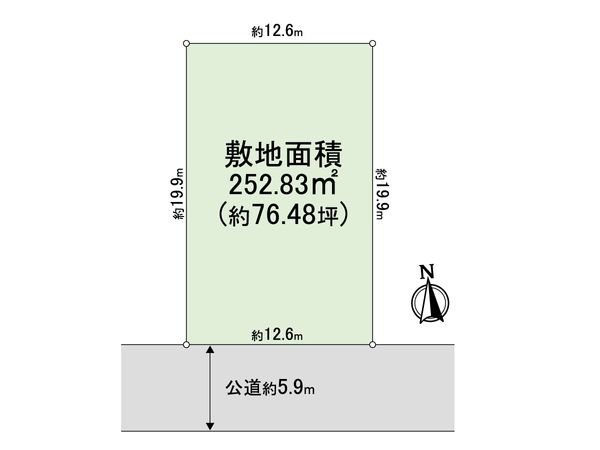 藤沢市湘南台6丁目 土地 区画図