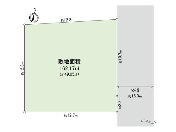 藤沢市本藤沢7丁目 土地 区画図