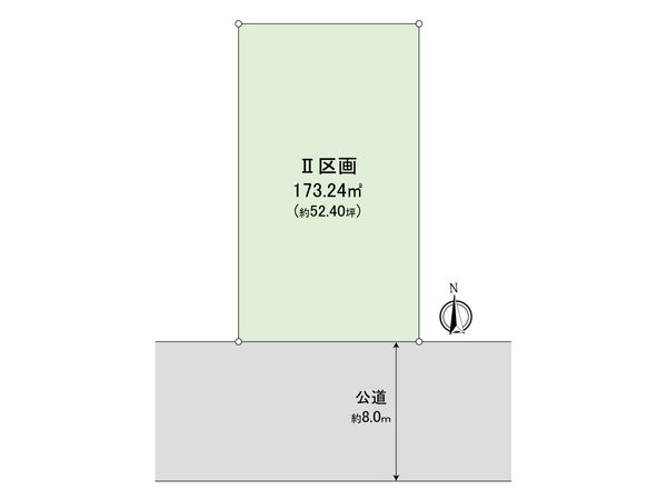 藤沢市片瀬山4丁目 土地 Ⅱ区画 区画図 区画図