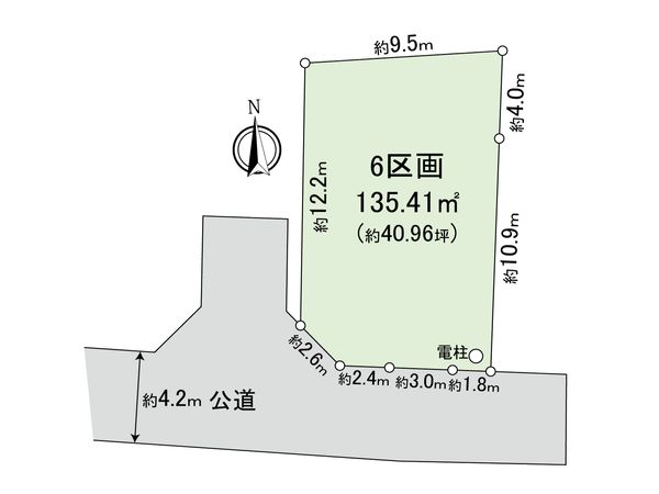 藤沢市善行坂2丁目 土地 6区画 区画図